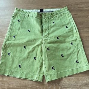 J. Crew embroidered stingray shorts